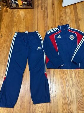 Vintage Adidas guadalajara chivas tracksuit training warmup